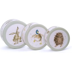 Wrendale Designs - Cake Tin Set Voorraaddozen - Hare, Duck, Owl