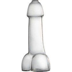 MikaMax Piemel Glas - Shotglas Penis - Cocktail Glas - Alcohol - Grappig Cadeau - Vrijgezellenfeest - Drankspel - 150 ml - 5.5 x 5.5 x 15 cm - Transparant - Glas