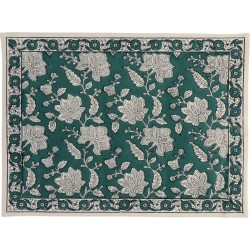 Jamini  - Placemat katoen Rang forest green 45x35cm - Placemats