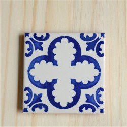 TilePassion, onderzetter no 1, kobaltblauw