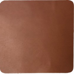 Xapron leren onderzetters vierkant - kleur Cognac (lichtbruin) - 4 stuks