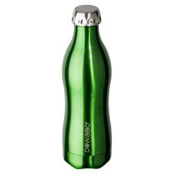 Dowabo© RVS Thermosfles 500 ml - Drinkfles - Thermoskan - Koolzuurhoudende Dranken - Lekvrij - Dubbelwandig - BPA Vrij – Thermosfles voor bruisende Drankjes, Outdoor, Werk, Sport, School, Fitness - Groen