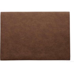 ASA Placemat - 6 stuks - vegan leather / imitatieleer - 33x46cm - caramel