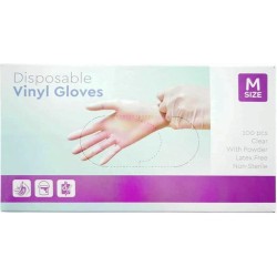 Vinyl Wegwerp Handschoenen - Medium - 100 stuks/doos