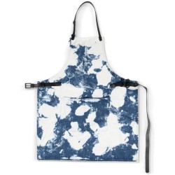 Dutchdeluxes - BBQ Style Schort, Denim - Blue Stained