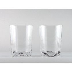 2 WAVE Limonade / Water Glazen 11 cm hoog 350 ml Dutch Design Maarten Baptist Loodvrij Kristalglas