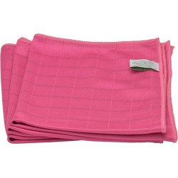 Bamboe Droogdoek - 40 x 50cm - Glashelder - 3stuks - Roze