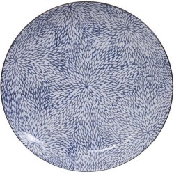 Tokyo Kiku blue plate 31x4cm