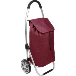 Luxery Shopping Trolley | Boodschappen Trolley |  Inklapbaar |42 Liter | Waterafstotend | Rood Burgundy