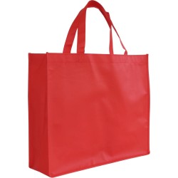 Shopper Bag - 10 stuks - Rood - 42 x 35 x 12 - Non Woven - Shopper tas