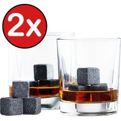 Whiskey Stones Whiskey Stenen Whiskeystenen Luxe Herbuikbare Ijsblokjes - 18 Stuks