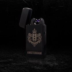Novi elektrische oplaadbare plasma aansteker– Amsterdam Black | USB