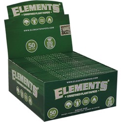 Elements green king size slim (box/50pks-32l)