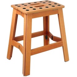 PUHLMANN - inklapbare kruk, JAMES, hout, 41 cm hoog, max 150 kilo