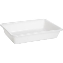 Araven - Voedselschaal - Wit - 10L - 540x385xh80mm - (Set van 3) en Yourkitchen E-kokboek