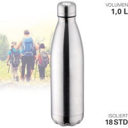 Weis Thermosfles vacuüm 1000 ml roestvrij staal