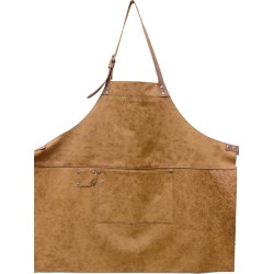 Schort Ambachtelijk LEER - BBQ - keuken - cognac - vader - Grill