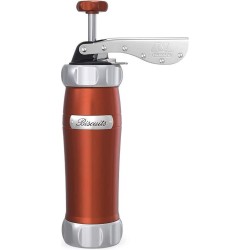 Marcato Atlas Deluxe koekjesmaker Koekjespers Met 20 sjablonen aluminium - Rood