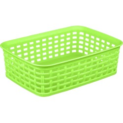 Opbergmand Rattan 1,1L - Mand - Rechthoek - Groen