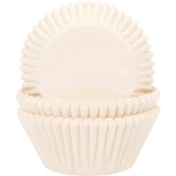 Cupcake Cups HoM Ivoor 50x33mm. 50st.