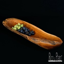 Houten fruitschaal - DORITO 60CM- vervaardigd uit gecertificeerd duurzaam teak wortelhout