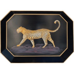 Dienblad Fauna Les Ottomans handbeschilderd - Jaguar