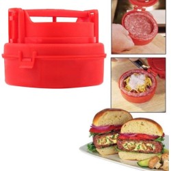 LOUZIR Hamburgerpers - Press Machine - Hamburgervormer - Patty Maker - Perfect Voor Gevulde Hamburgers