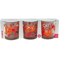 Cerve Linda Funny Cat - Glazen - 22cl - (Set van 12) En Yourkitchen E-kookboek - Heerlijke Smulrecepten