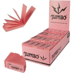 Tip Boekjes PINK Jumbo Pink Perforated Filter Tips  BOX/100 NEW