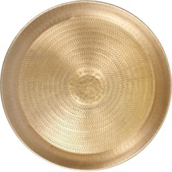 Metalen dienblad gold finish (diameter 36cm)