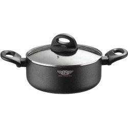 Aluminium braadpan 24 cm, 4,8 liter serie POP Xylan antiaanbaklaag inductie