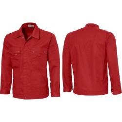 Ultimate Workwear - Standaard werkjas/jack (battledress) KAPRUN- Polykatoen 245gr/m2 - Rood