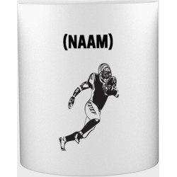 American football mok met eigen naam - Mok met opdruk - American football - Sporter - Sport - 350 ML inhoud - Cadeau - Verjaardag - Geschenk - Gepersonaliseerde mok - Jongens en meisjes