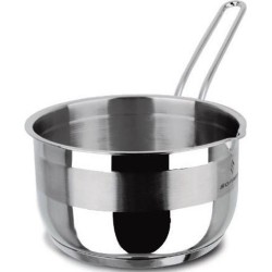 Steelpan 16 CM | Sauspan 1,75 Liter + Gratis Schuurspons | 18/10 Chroomnikkel RVS |