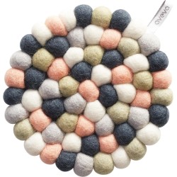 bolletjesonderzetter trivet rond kleur pastel van Aveva