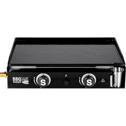 Central Park Gasbarbecue BBQ & Friends Plancha Zwart 5.3kW 52x37.5cm