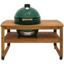 Acacia tafel + Big Green Egg XL