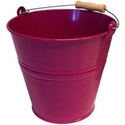 Metaal Emmer Fuchsia 8 liter