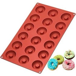 Mini donut vorm - Mal voor mini donuts voor gebak, snoepjes of cake - 18stuks - Holy Moldy