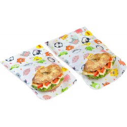 Bee's Wax - Bee's Wax Sandwich & Snack Bag Kids Set of 2 Pieces