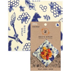 Bee's wrap - single medium Bees & Bears - Duurzaam Lunch Verpakken - Eco Alternatief voor Aluminium en Plastic Folie