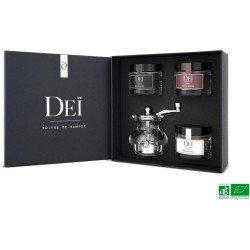 Dei - Peper Set met Molen - Biologisch - RVS - 3x35 gram