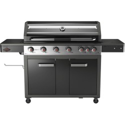 Fornetto - Gasbarbecue - Ranger Pro 610 - 6 pits BBQ - met kast en zijbrander