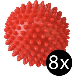 Drogerballen Voor Wasdroger - Wasballen - Droogballen voor wasmachine - Wasbol Siliconen - 8 Stuks - Rood