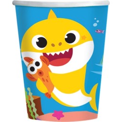 Pinkfong Drinkbeker Baby Shark 250 Ml Papier Blauw 8 Stuks