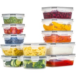 Vershoudbakjes - Meal Prep Bakjes - Lunchbox - Diepvriesbakjes - Vershouddoos - Vershoudbakjes Set - Plastic Bakjes - Voedselcontainer - Magnetron Bakjes Met Deksel - 12 Stuks - BPA vrij - Stosh