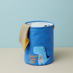 Opbergmand kinderkamer en babykamer - Blauw - Opvouwbare wasmand - grote capaciteit - ronde opbergtas - grote mand - opvouwbare speelgoedmand voor kleding - emmer - thuisorganisator