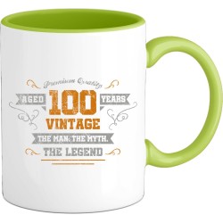 100 Jaar vintage legend - Verjaardag cadeau - Kado tip - Mok - Appel Groen