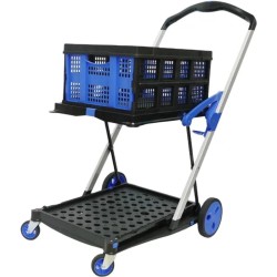 Clax wagen - Inklapbare boodschappen trolley - Stevig en Licht - Makkelijk meenemen