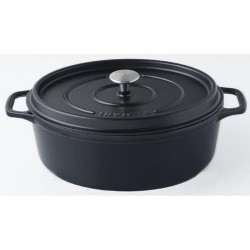 INVICTA Ovale braadpan - � 35 cm - Zwart - Alle warmtebronnen inclusief inductie